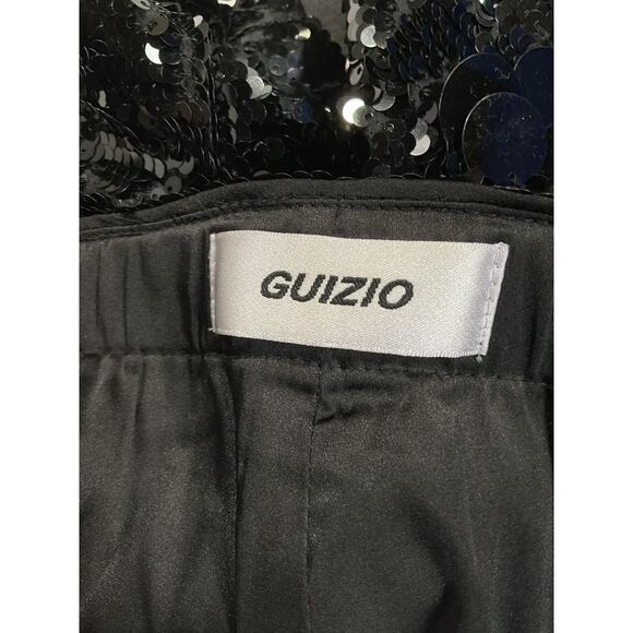 Guizio 'Pailette' Black Sequin Embellished Short Size XS - Picture 4 of 5
